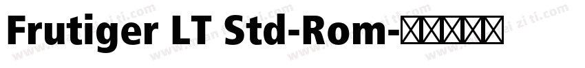 Frutiger LT Std-Rom字体转换